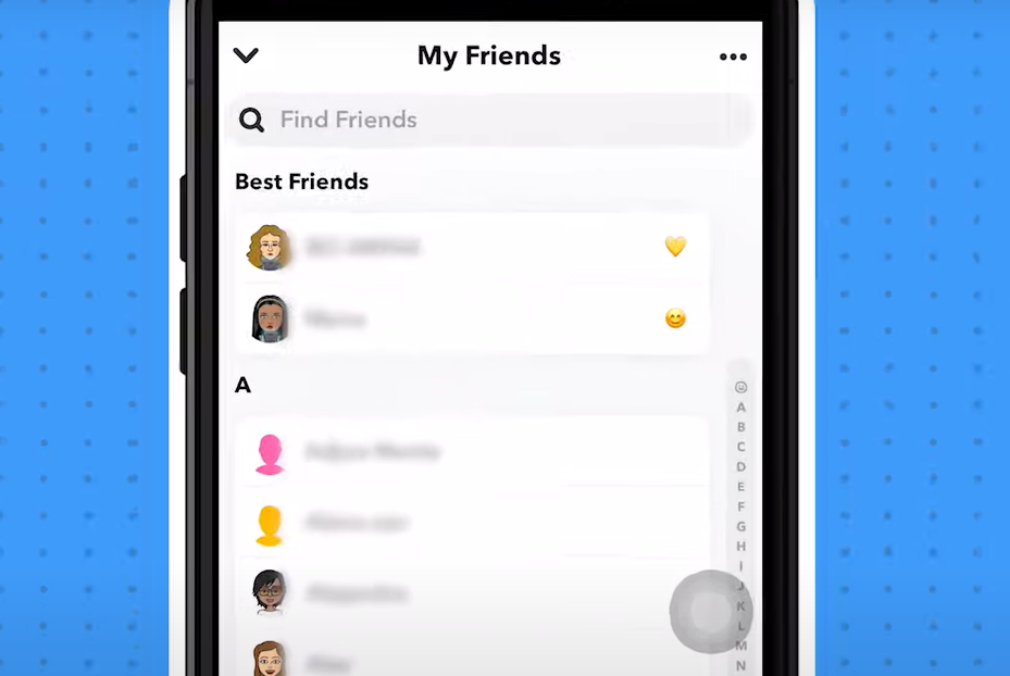 Check Your Friend List on snapchat