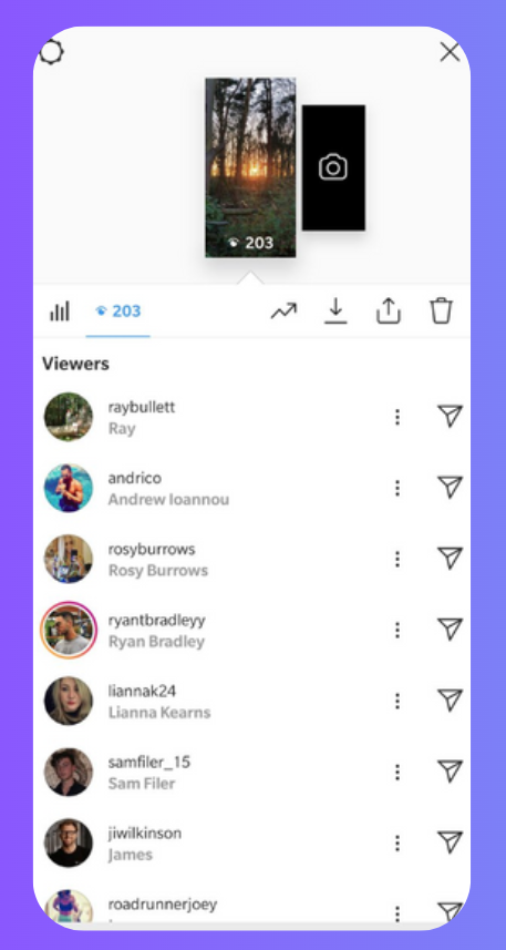 Check who views your stories on instagram