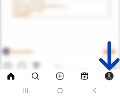 Go to your profile by tapping the profile icon