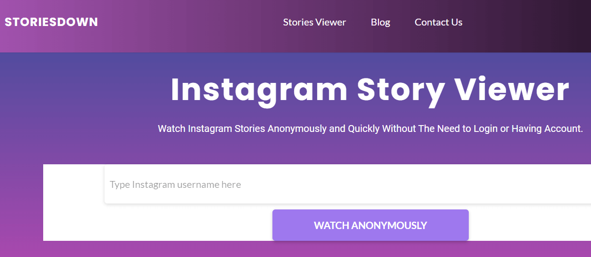 Instagram Story Viewer Tools StoriesDown