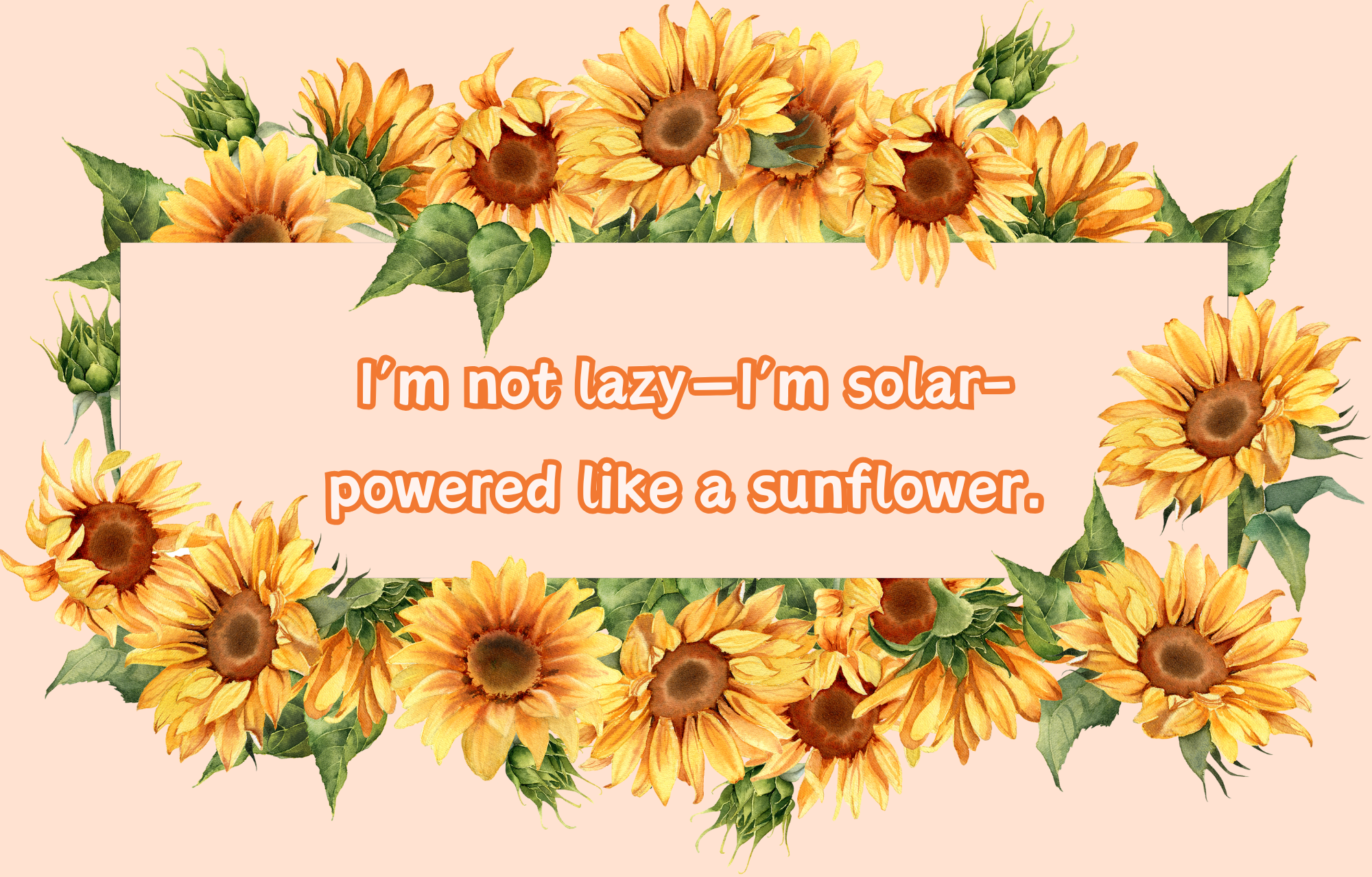 Funny Sunflower Captions